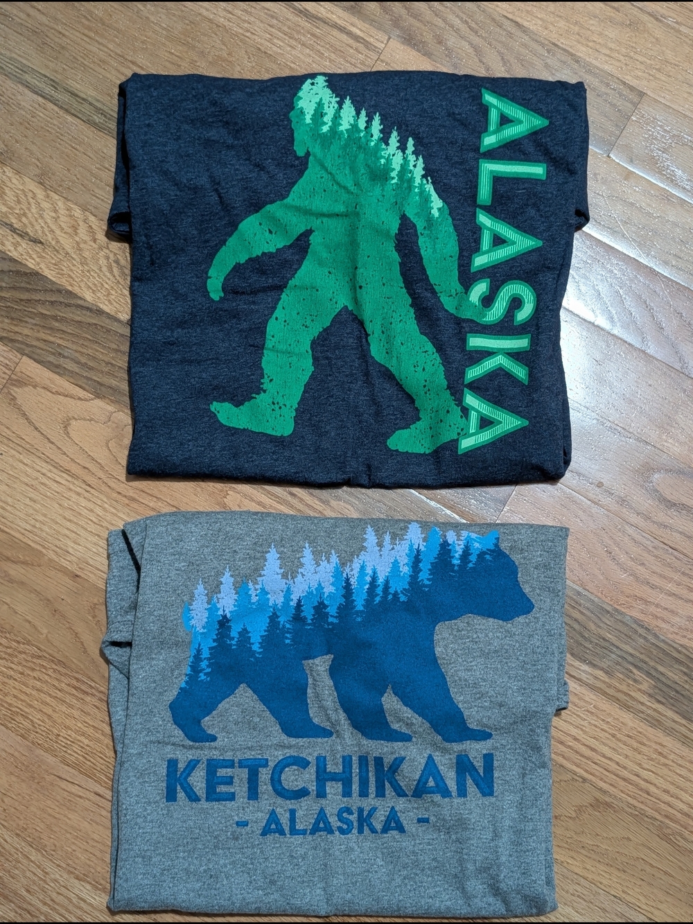 Lot Of 2 Alaska Graphic Tees